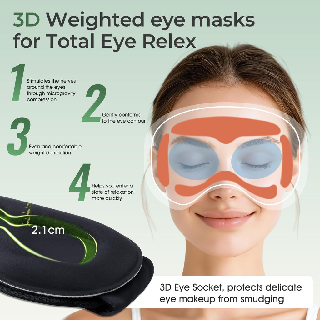 Bluetooth Sleep Mask with Hot & Cold Gel Insert E710882