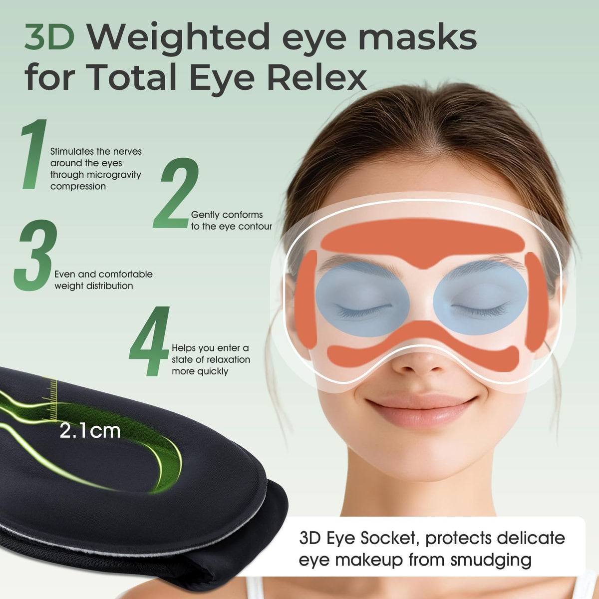 Bluetooth Sleep Mask with Hot & Cold Gel Insert E710882