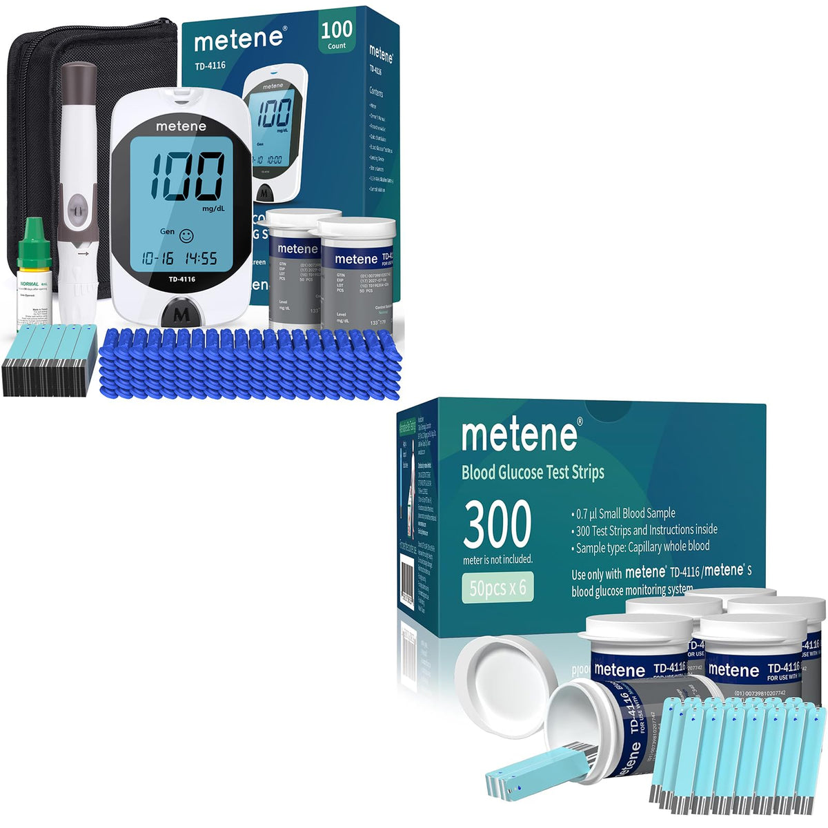 Blood Glucose Monitor Kit & 300 Test Strips R951982