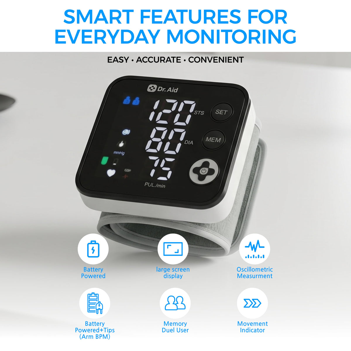 Wrist Blood Pressure Monitor E786609