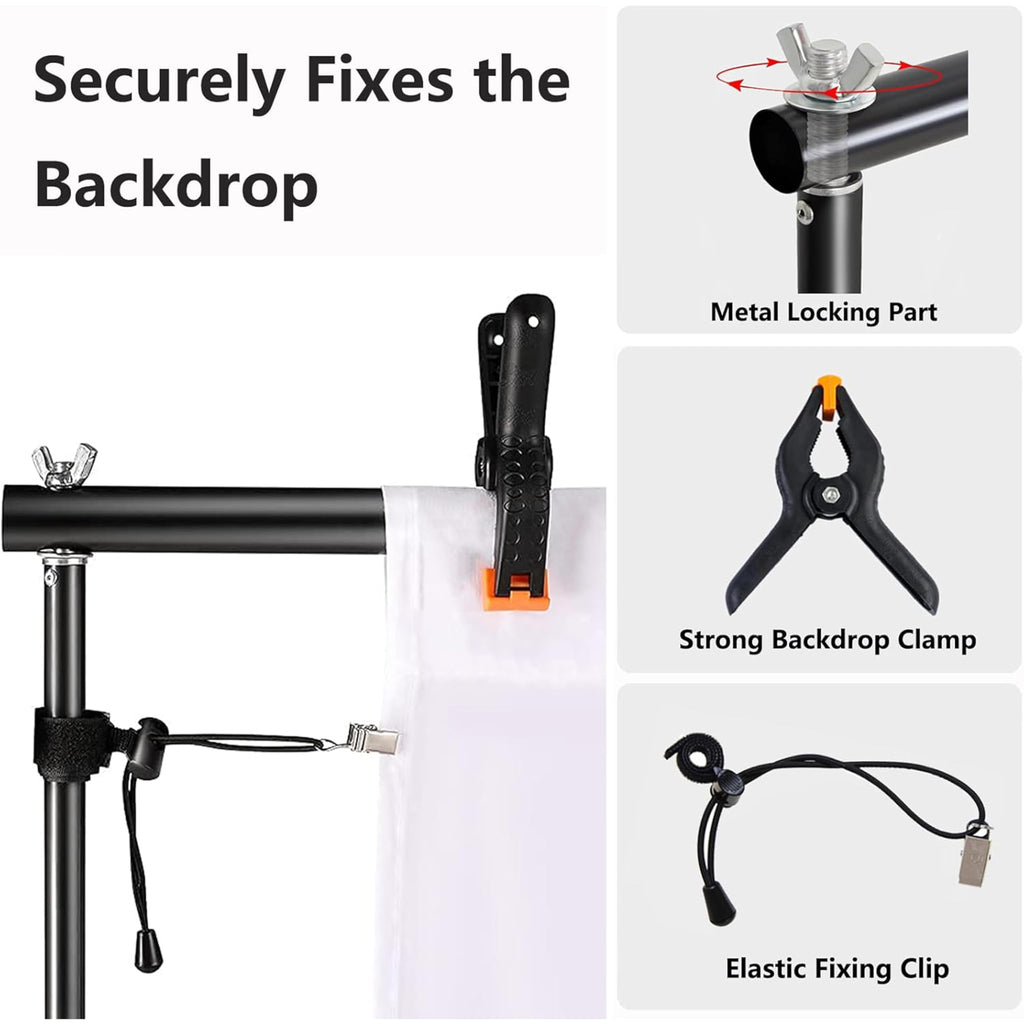 Adjustable Photo Backdrop Stand 9ft x 10ft with Carry Bag X490513