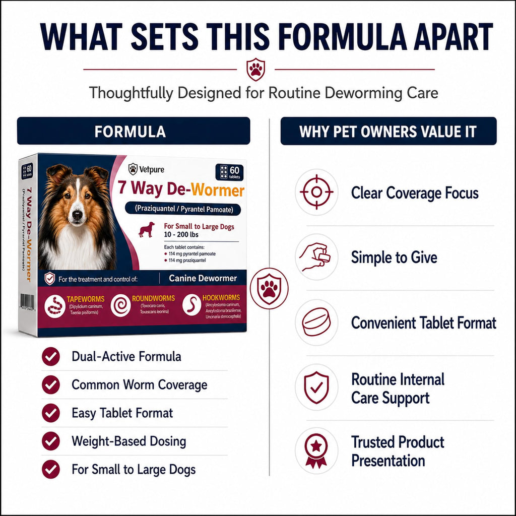 Dog Dewormer Tablets 60 Count E4014