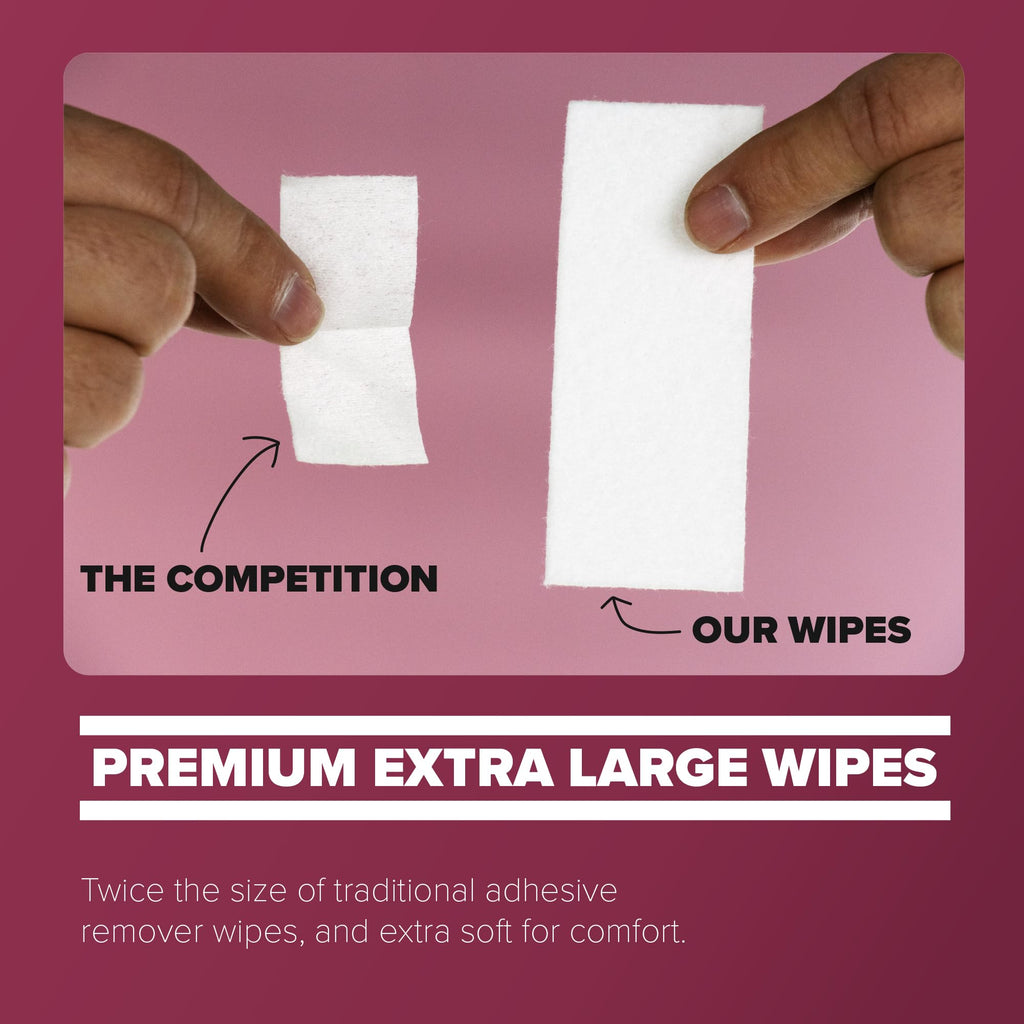 Adhesive Remover Wipes 50 Dry Wipes + 2oz Spray Solution C91319