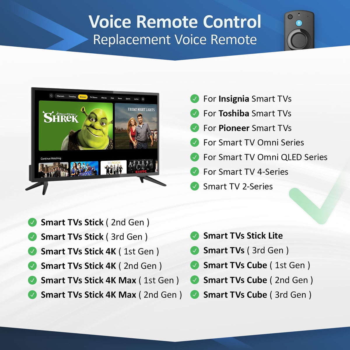 Voice Remote for Fire TV Cube FireStick 4K Max 4K Lite HD G299