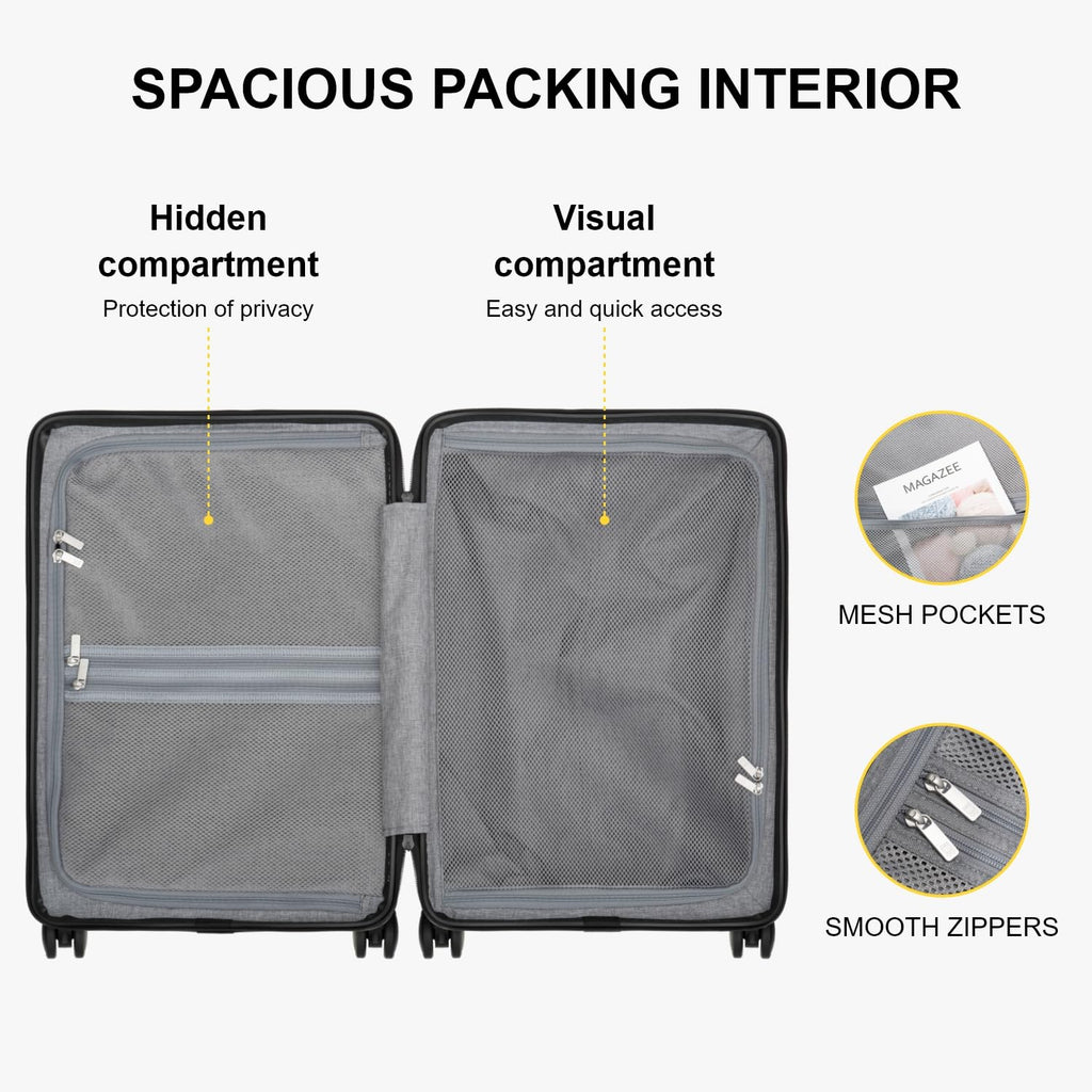 Hard Shell 20 Inch Carry on Luggage Polycarbonate G1316