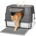 Stainless Steel Litter Box with Lid W4433