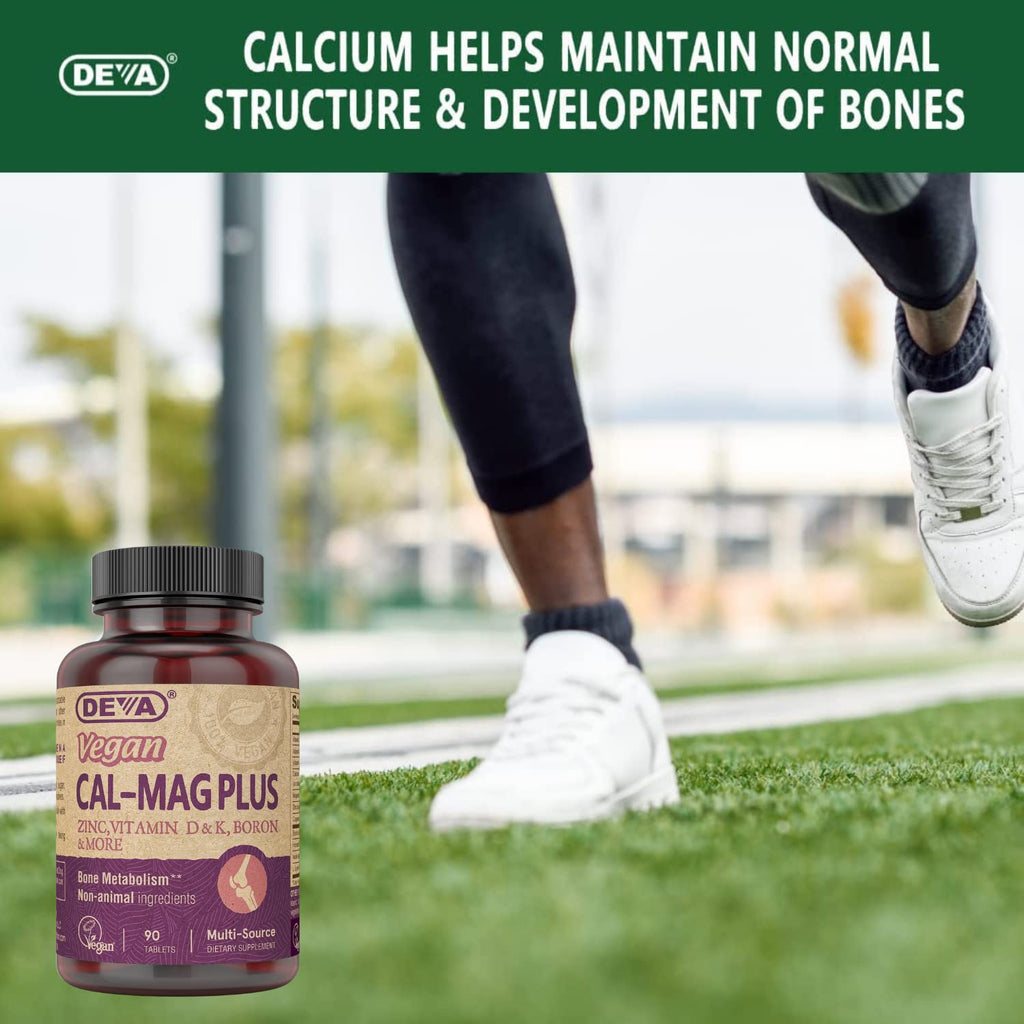 Vegan Calcium Magnesium Supplement with Zinc 90 Tablets X84182
