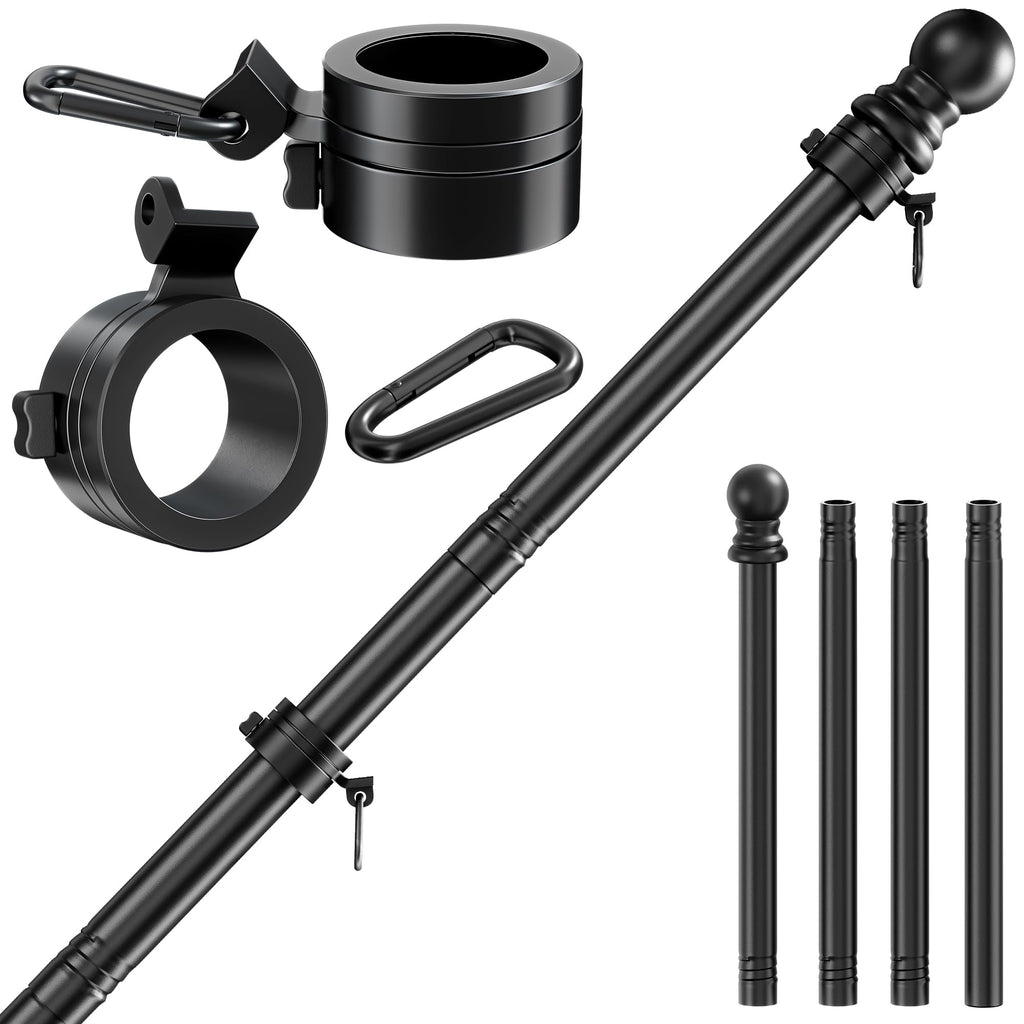 Black 5FT Aluminum Flag Pole J126