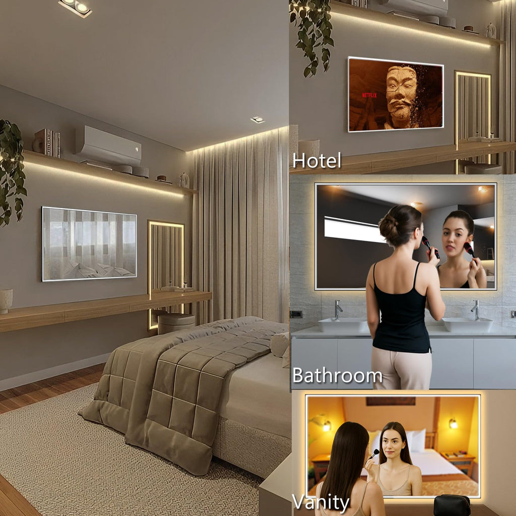 43" 4K UHD Smart Mirror TV with LED Light T948