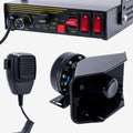 200W 12V 9 Tone Emergency Siren System with Loud Speaker Horn and Handheld Microphone H7837