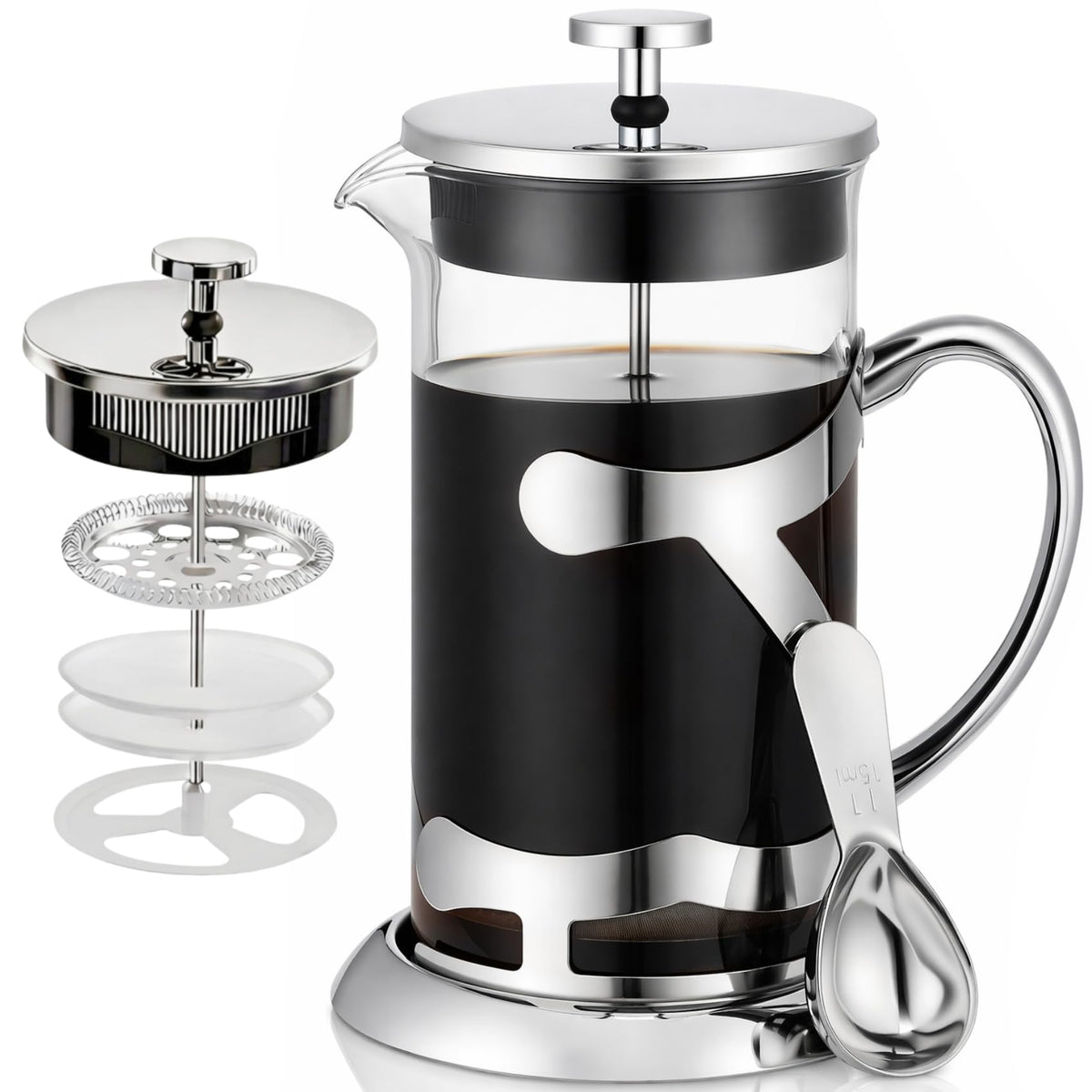 Stainless Steel French Press Coffee Maker 1L V568775