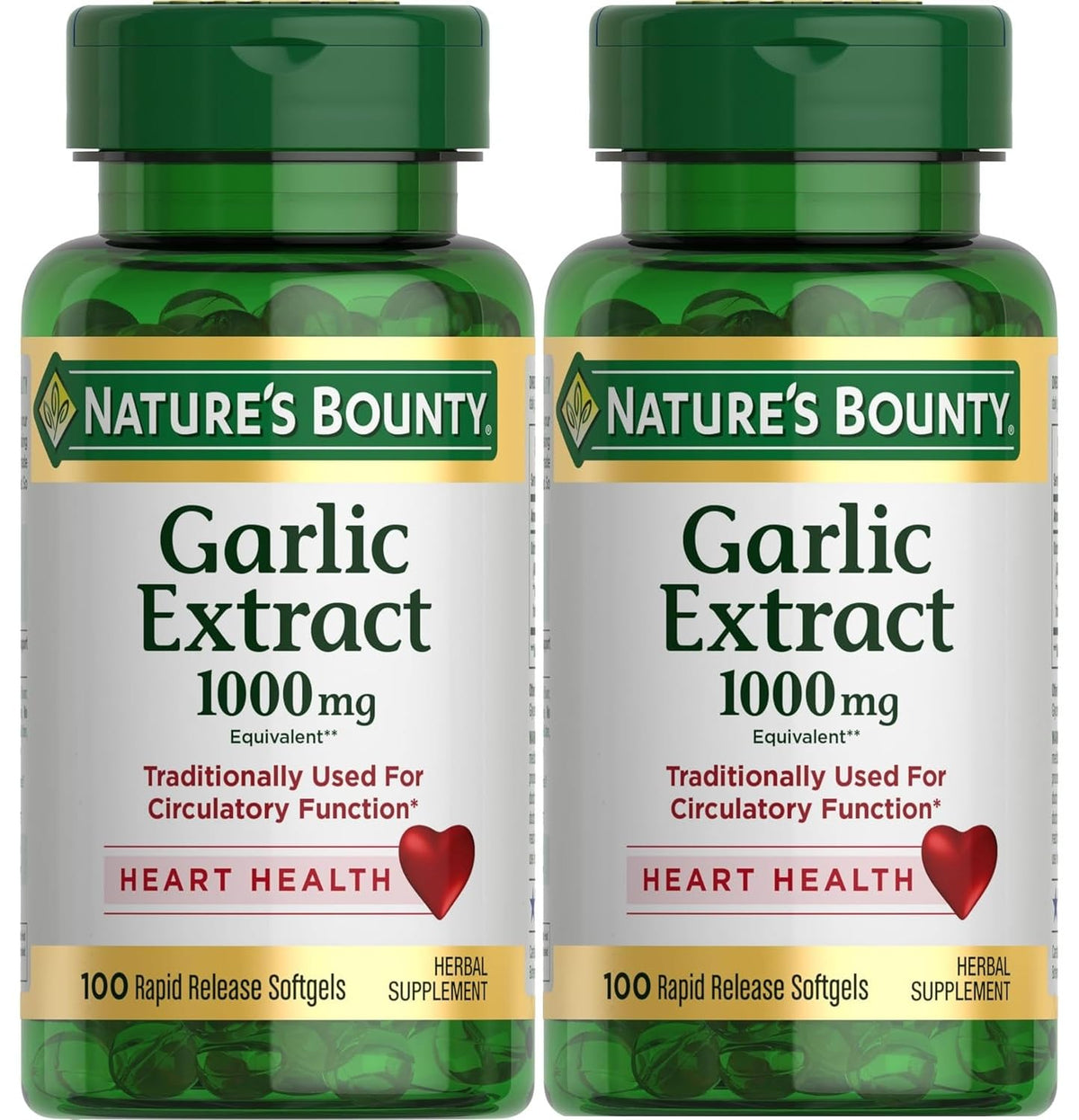 Garlic Extract 1000 mg Softgels Pack of 2 W652028
