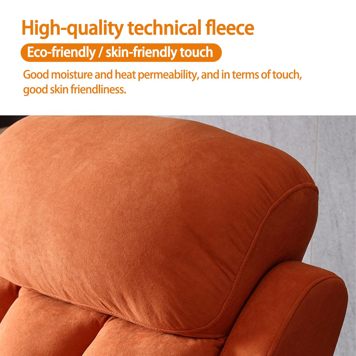Gray Velvet Swivel Rocking Reclining Sofa U890462