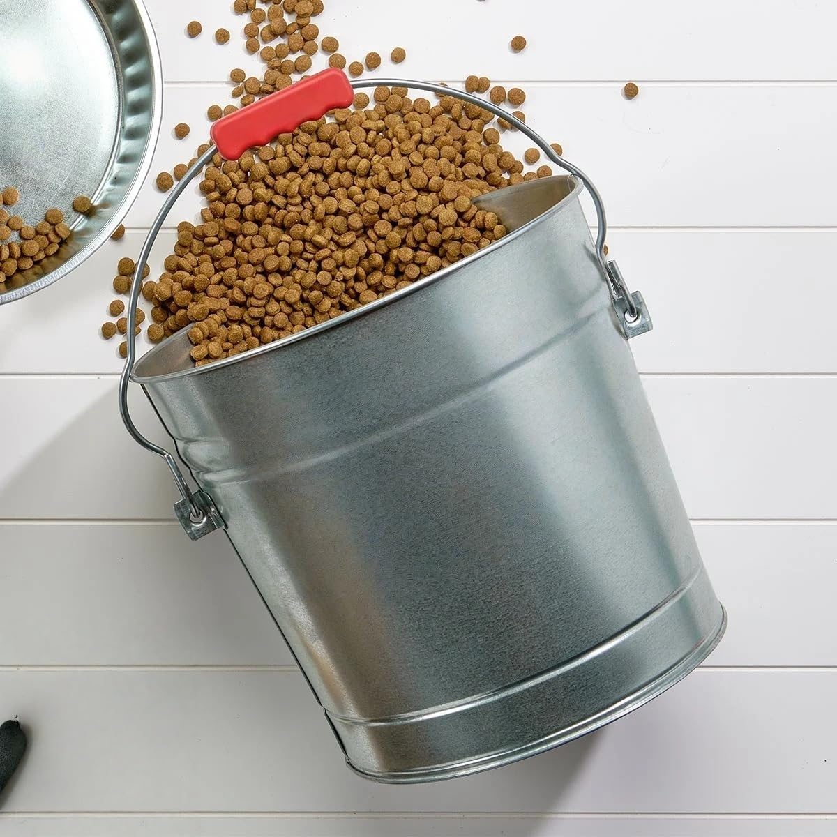 6-Gallon Galvanized Steel Storage Can with Locking Lid H7100