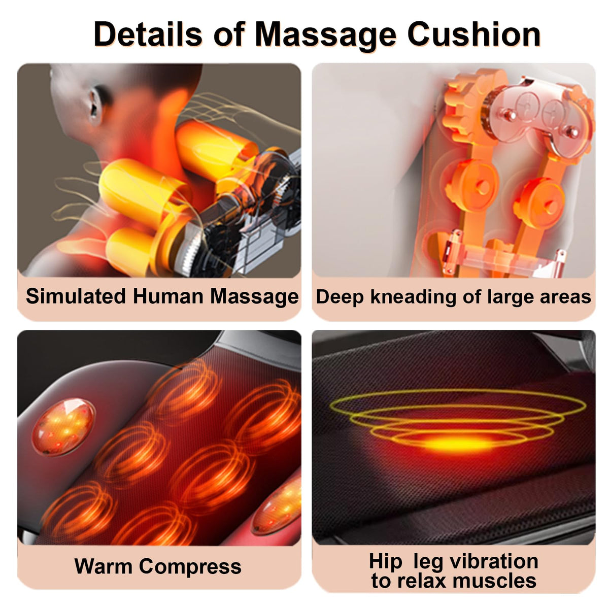 Shiatsu Back Massager with Heat T165