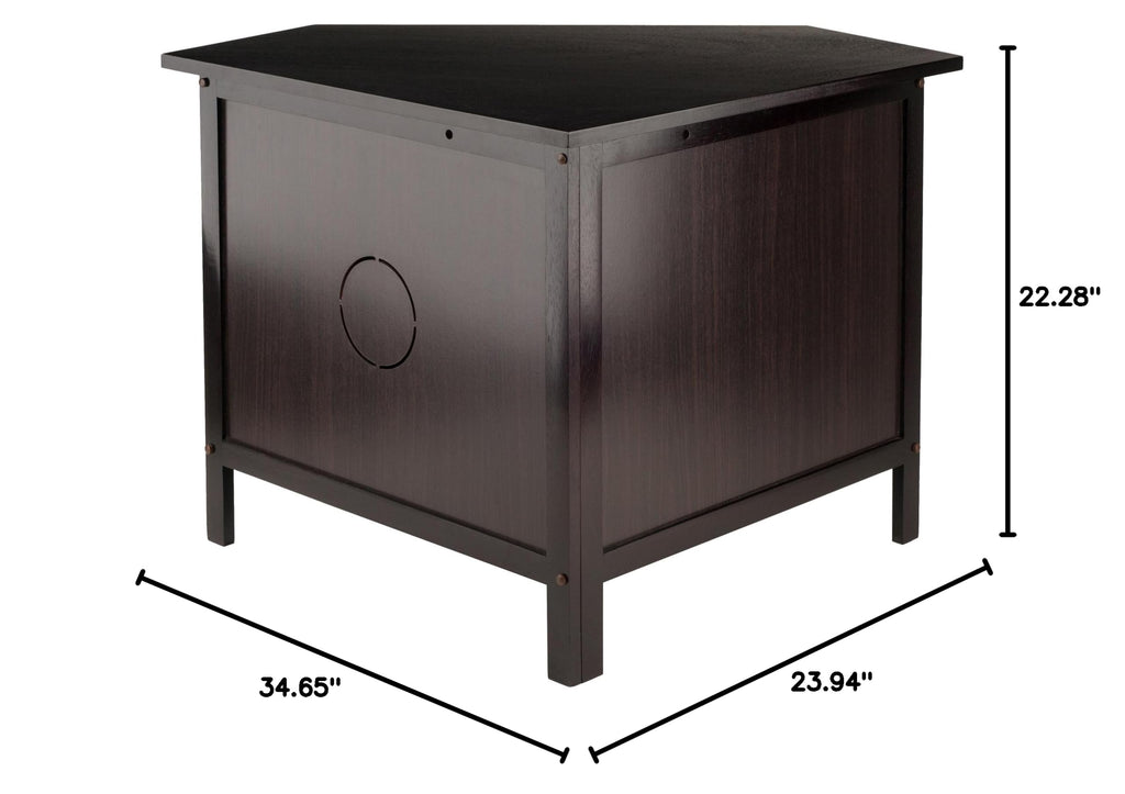 Espresso Corner TV Stand A6063