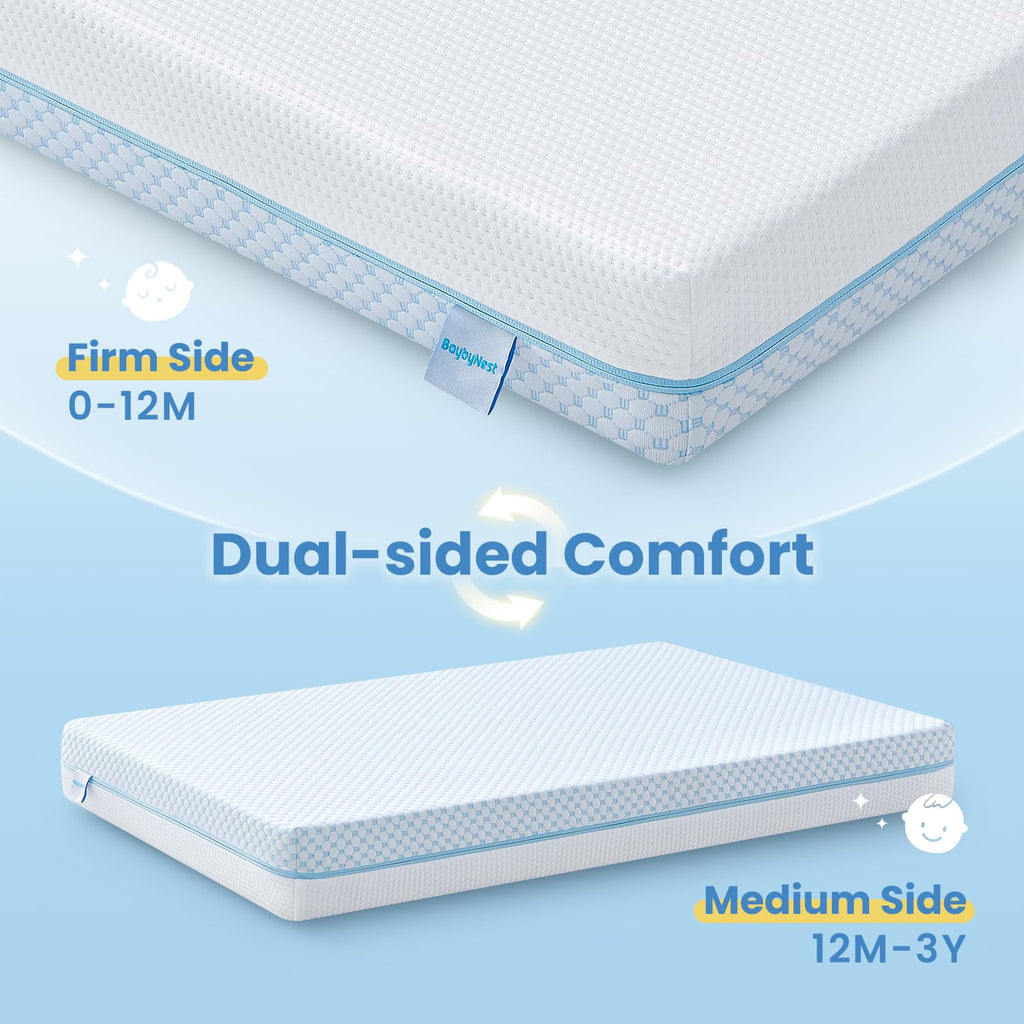 38x24x4 Cooling Gel Memory Foam Mini Crib Mattress M8905