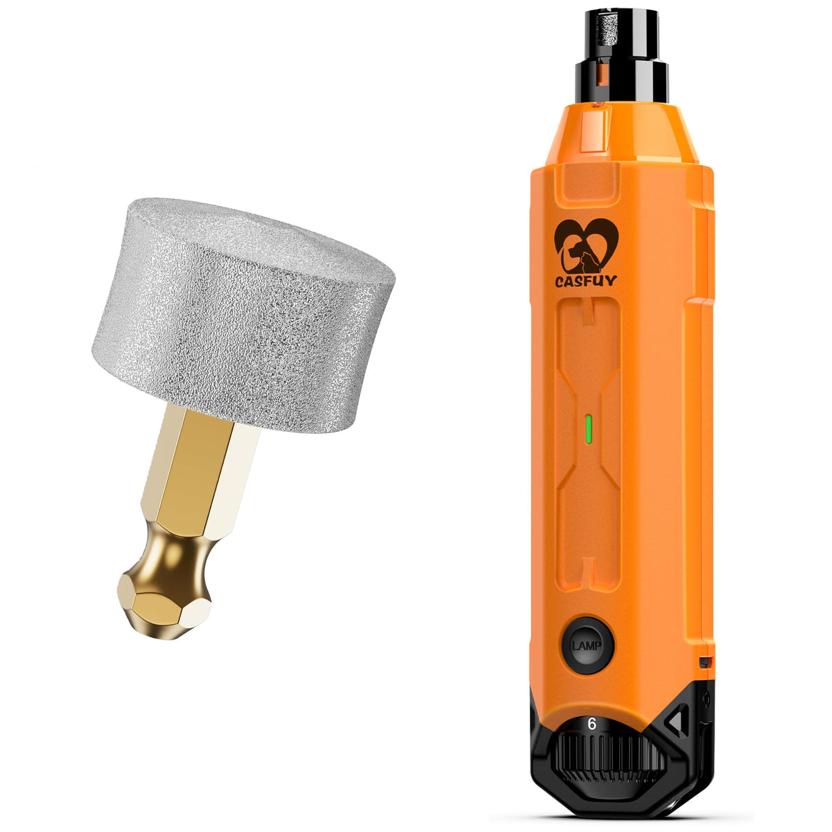 Dog Nail Grinder & Replacement Grinding Head Bundle C7756