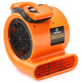 2 Speed 1/2 HP Orange Air Mover Floor Fan O9264