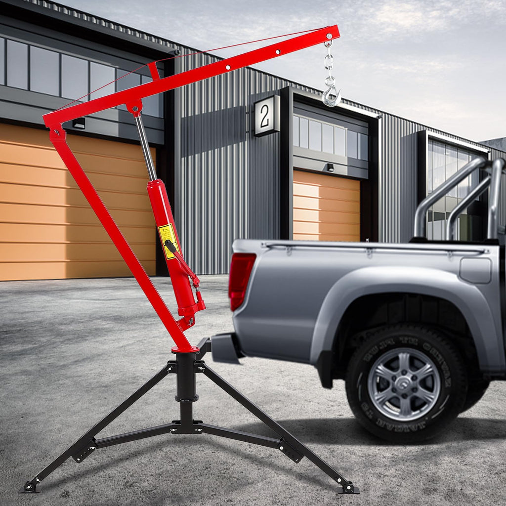 1000 Lbs Hydraulic Hitch Mounted Truck Crane W97148