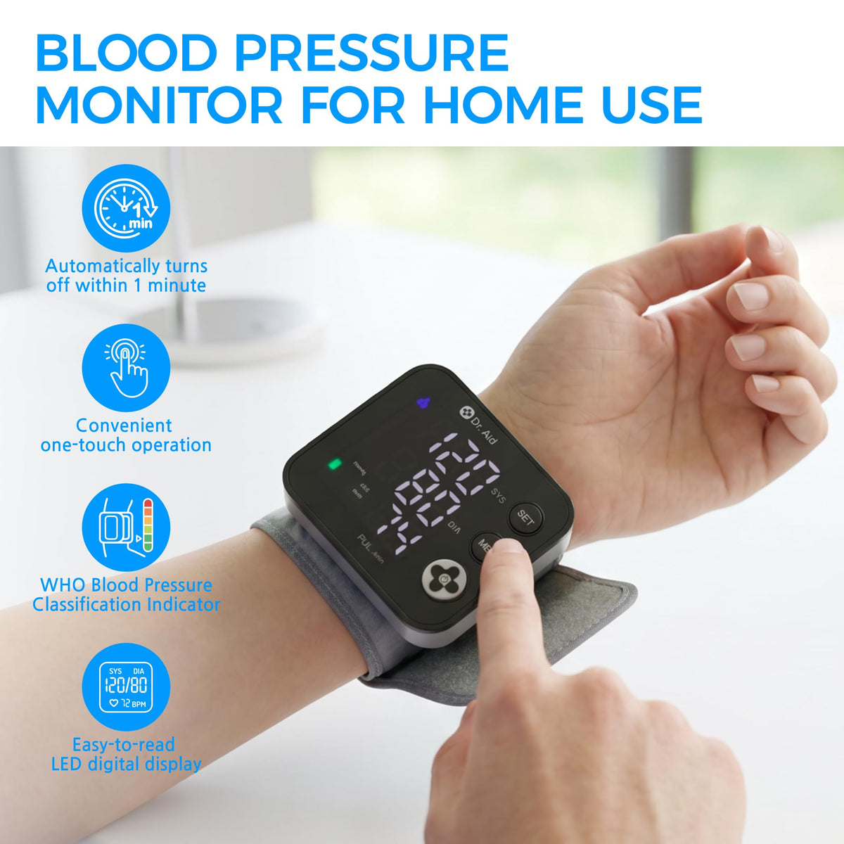 Wrist Blood Pressure Monitor E786609