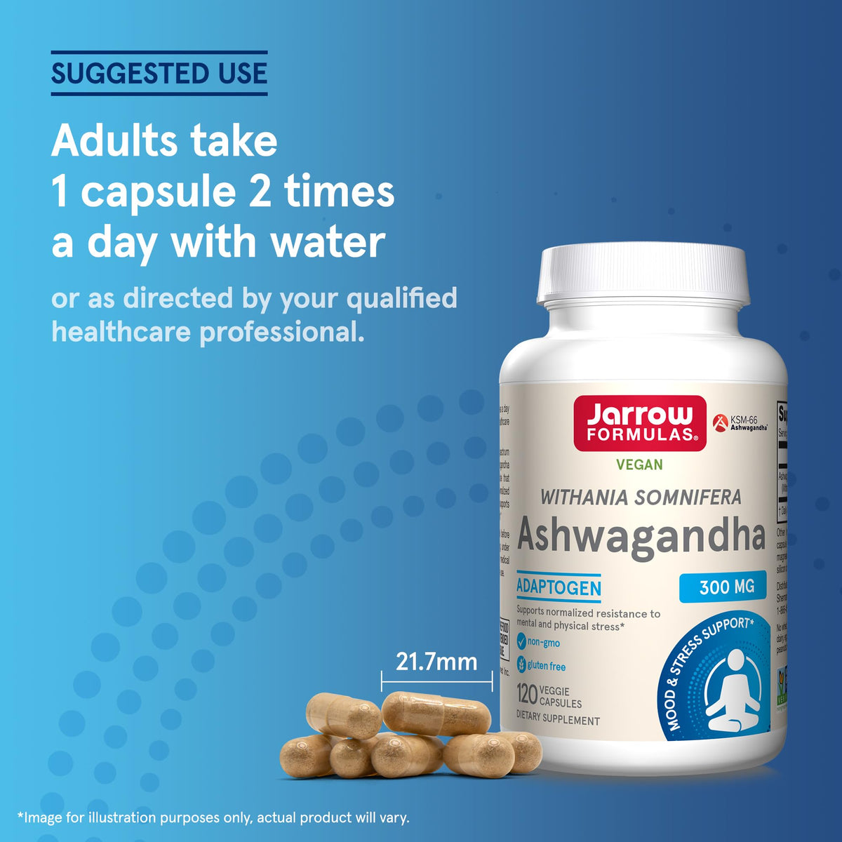 Ashwagandha Capsules 300 mg 120 Count P46247