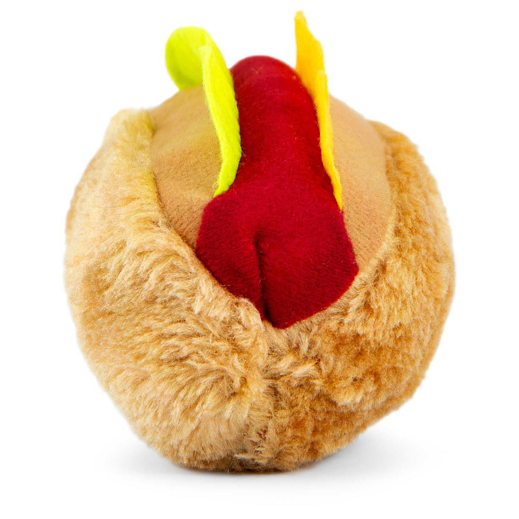 Plush Food Themed Dog Toy with Squeaker, 6 inch W1323