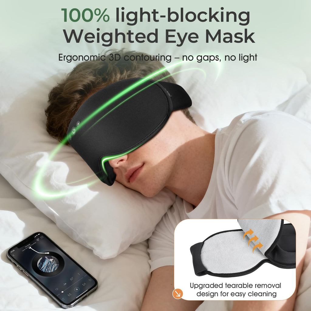 Bluetooth Sleep Mask with Hot & Cold Gel Insert E710882