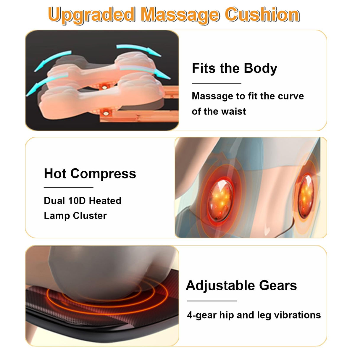 Shiatsu Back Massager with Heat T165