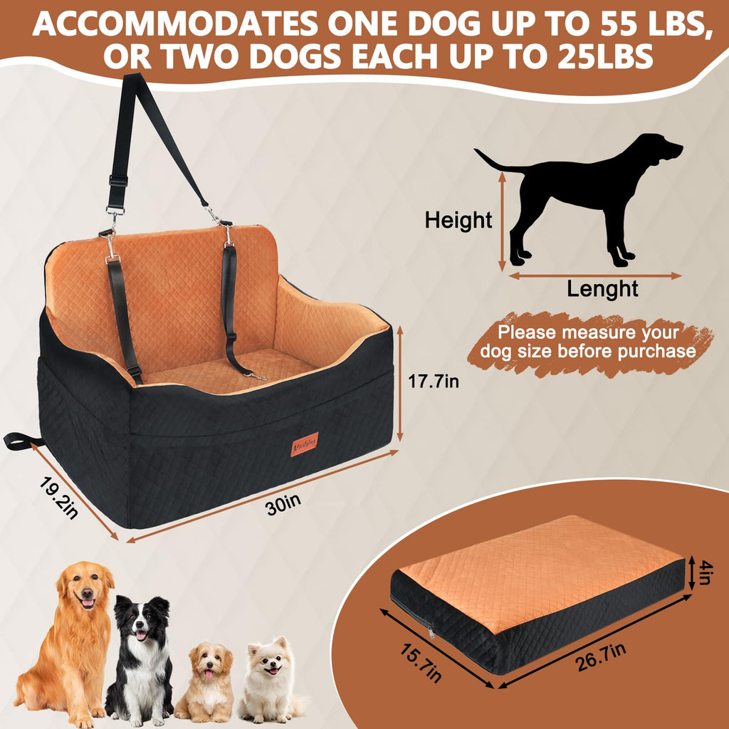 Large Dog Car Seat with 4 in Cushion G695