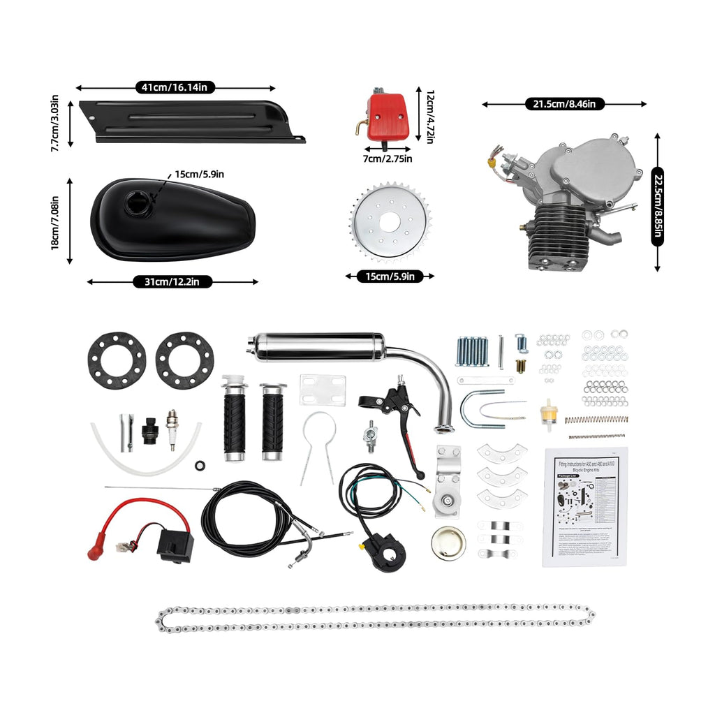 100cc 2-Stroke Gas Bicycle Motor Kit I712