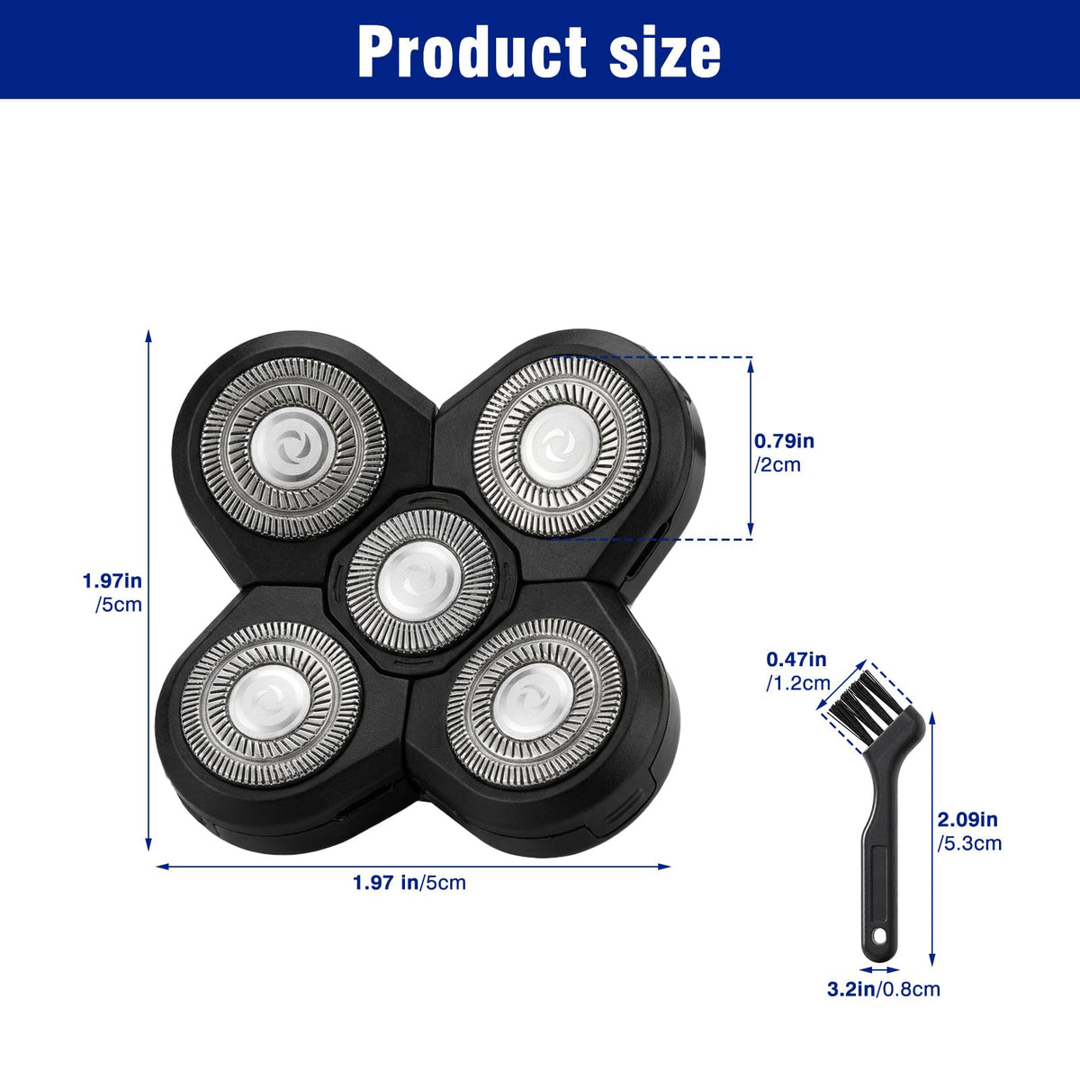 5 Pack Replacement Blades for Electric Razor I432603