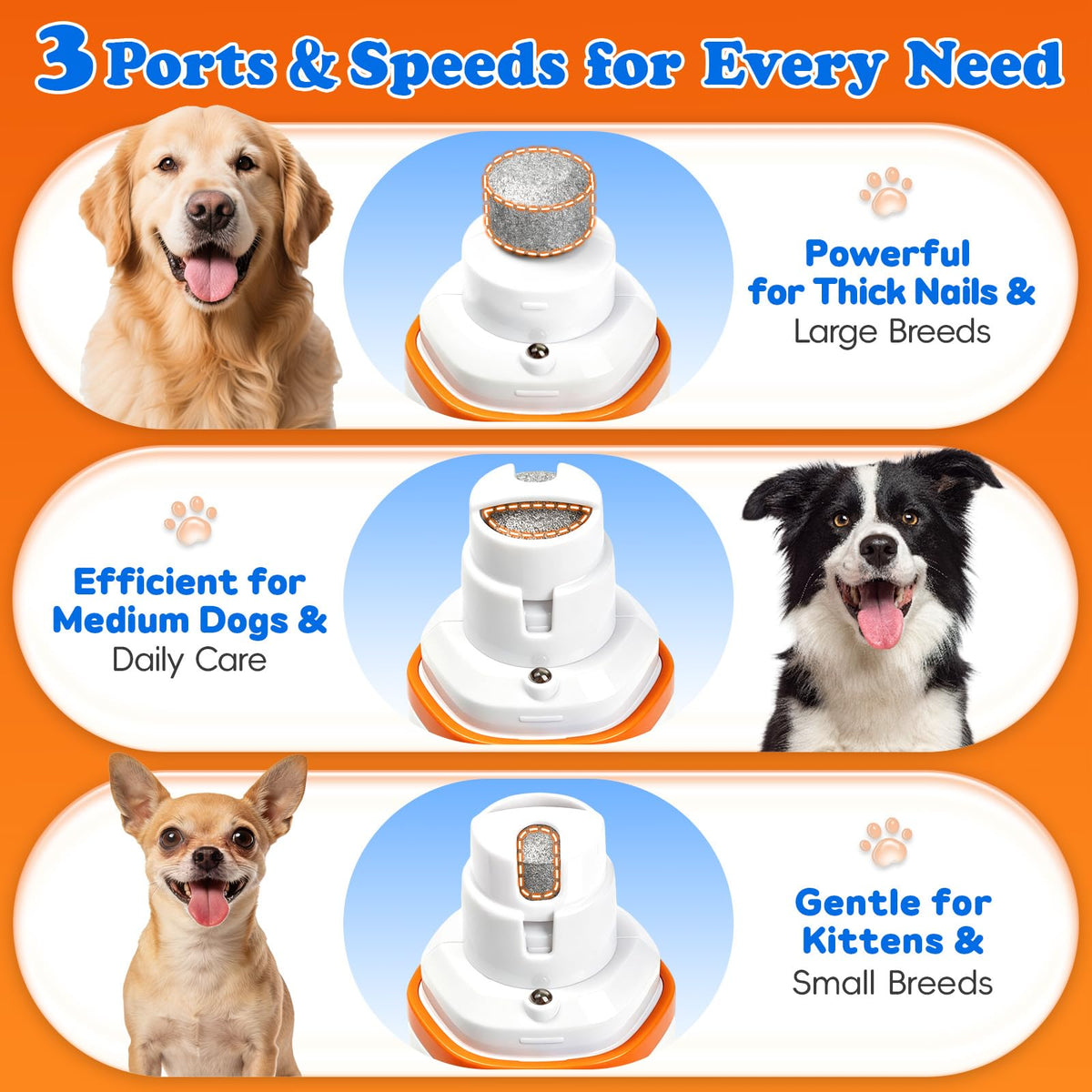 Dog Nail Grinder with LED Light V5007
