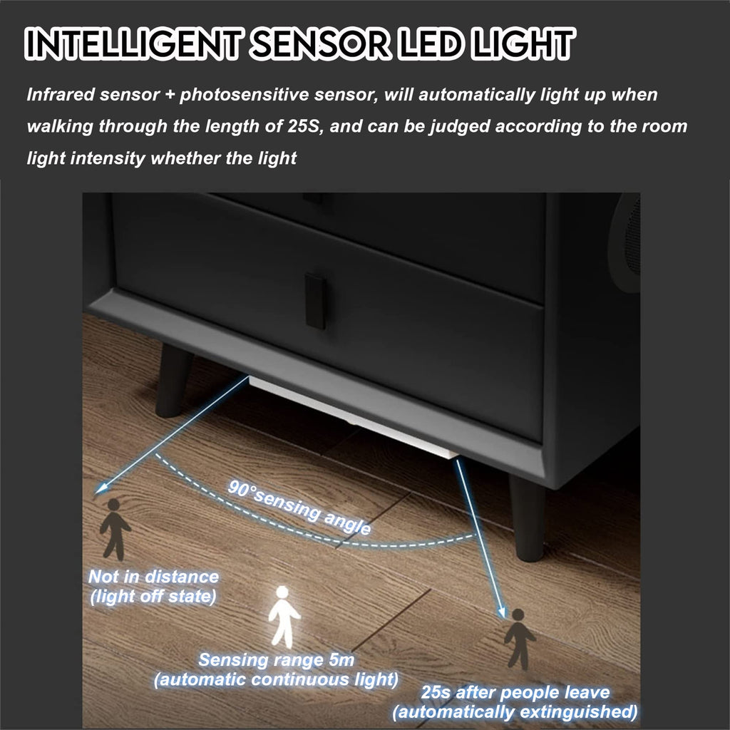 3-Color LED Nightstand with Wireless Charging Station and USB V770