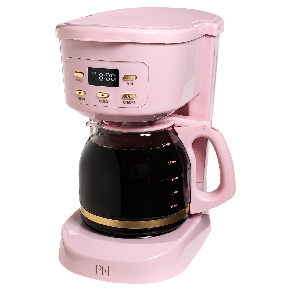 12-Cup Programmable Drip Coffee Maker with Glass Carafe V3240