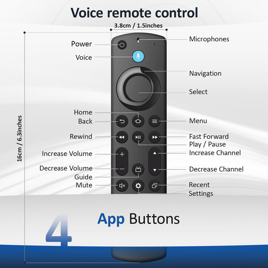 Voice Remote for Fire TV Cube FireStick 4K Max 4K Lite HD G299