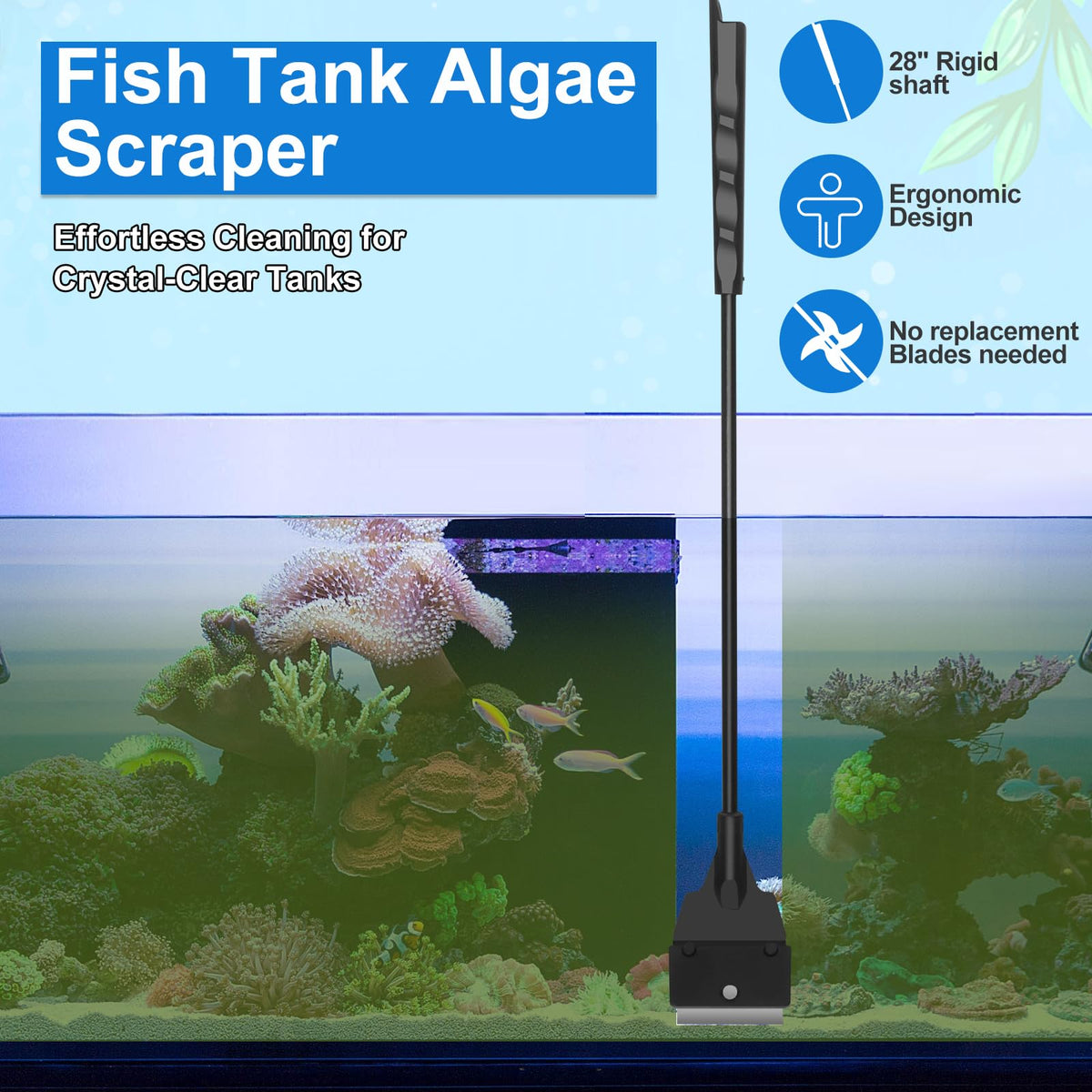 Fish Tank Cleaning Kit Set of 4 Pieces U693