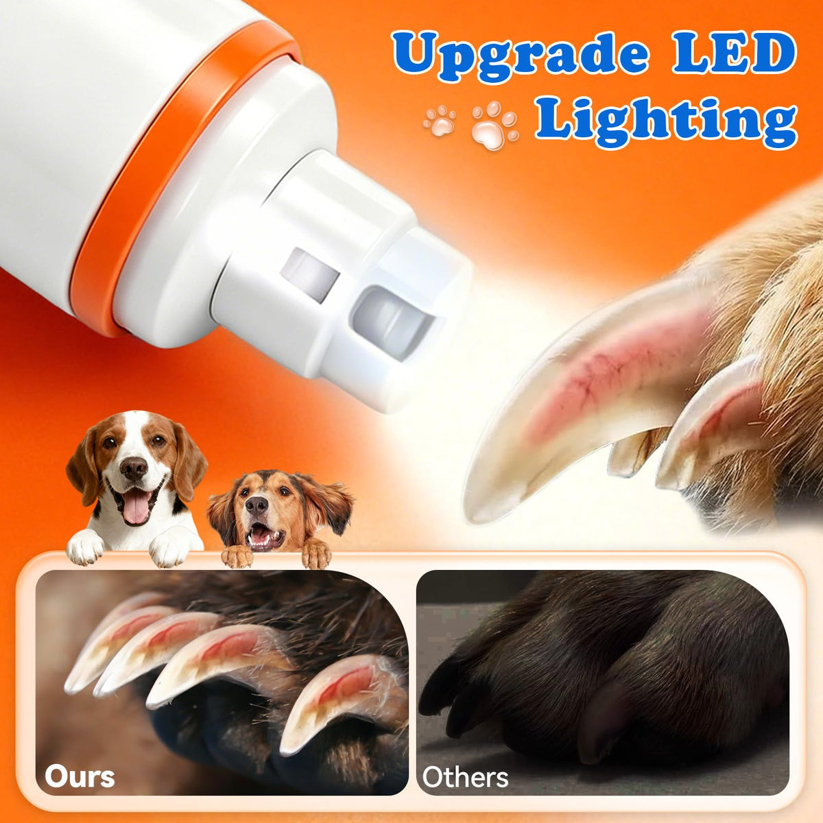 Dog Nail Grinder with LED Light V5007