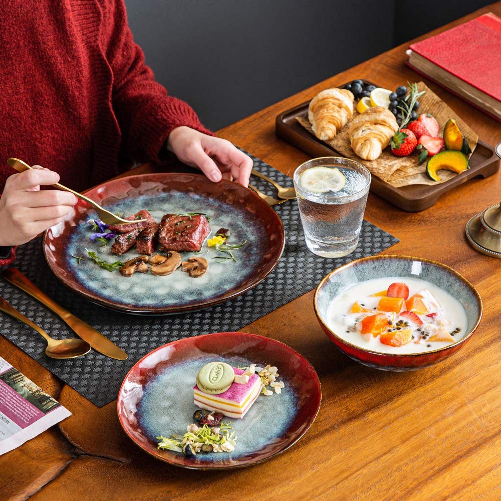 Ceramic 12-Piece Stoneware Dinner Set U27913