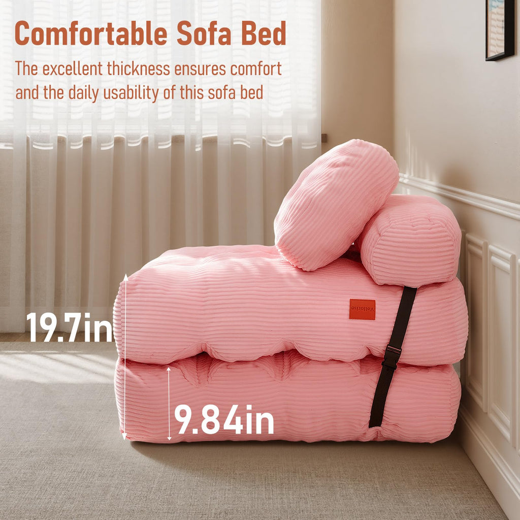 Folding Convertible Sofa Bed with Pillow Y603390