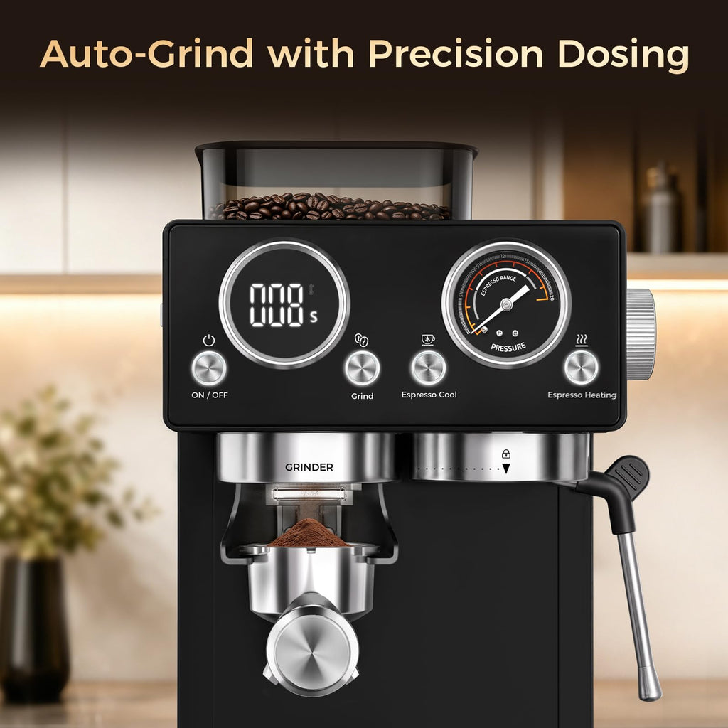 20Bar Espresso Machine with Conical Burr Grinder P694091