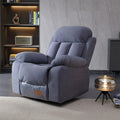 Gray Velvet Swivel Rocking Reclining Sofa U890462