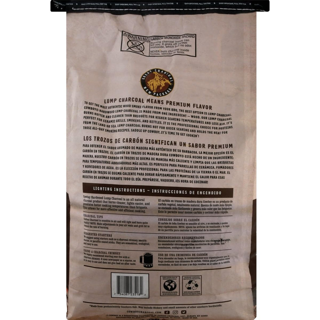 Hardwood Lump Charcoal, 18 lb J77566