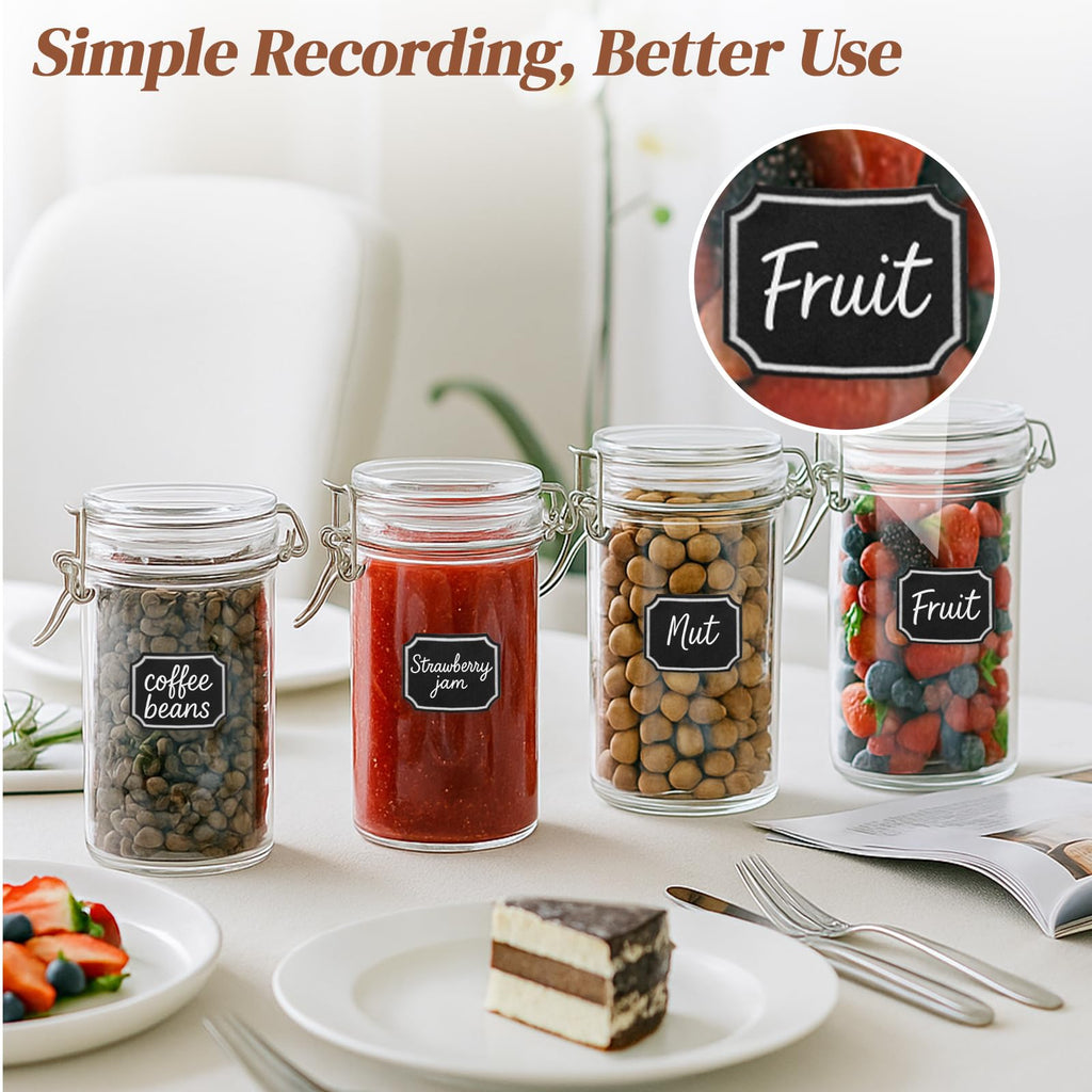 8 PCS 16 oz Glass Jars with Airtight Lid Z78017