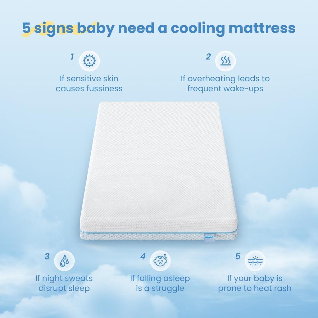 38x24x4 Cooling Gel Memory Foam Mini Crib Mattress M8905