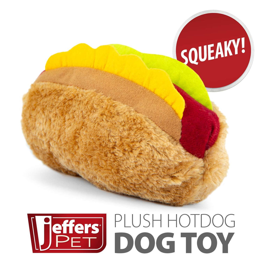 Plush Food Themed Dog Toy with Squeaker, 6 inch W1323