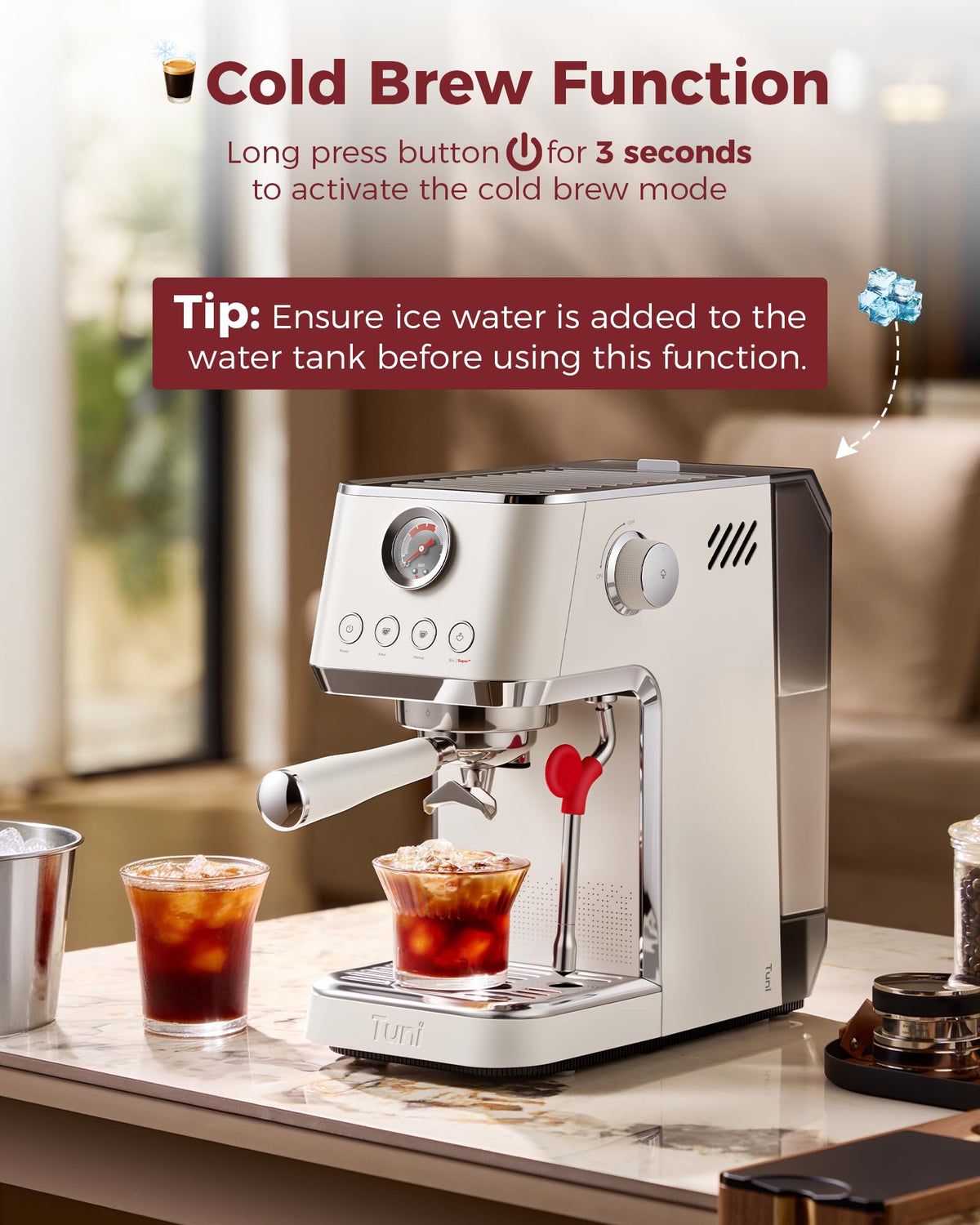 Conical Burr Coffee Grinder with Espresso Machine I247490