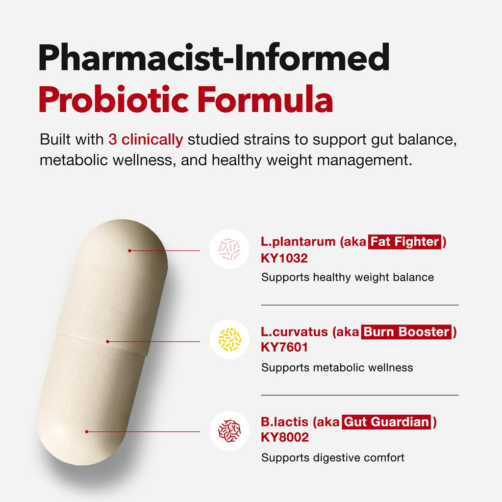 Probiotics for Bloating Relief 30 Capsules W8548