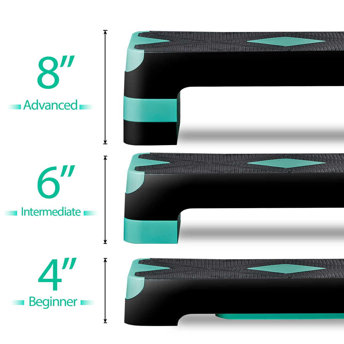 26.5 Inch Adjustable Aerobic Exercise Step Platform H885
