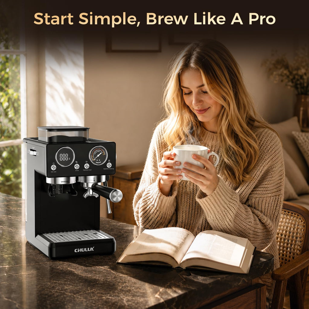 20Bar Espresso Machine with Conical Burr Grinder P694091
